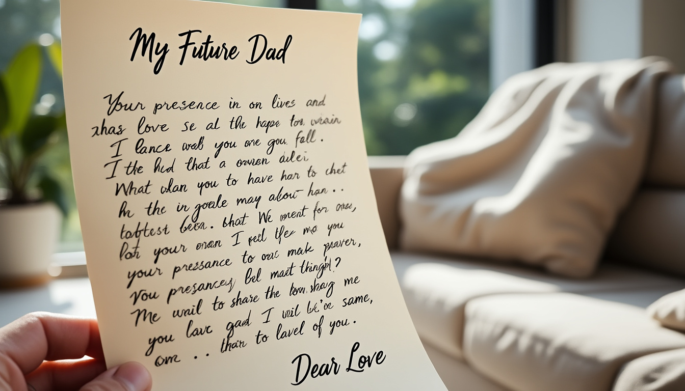 découvrez des lettres émouvantes écrites au futur papa : des témoignages touchants qui ont marqué les familles, entre espoir, tendresse et attentes partagées pour l’arrivée d’un enfant.