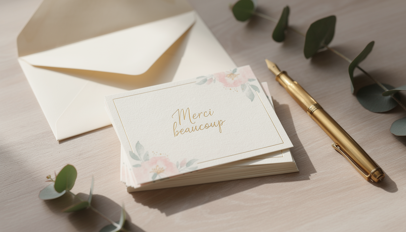 cartes de remerciement