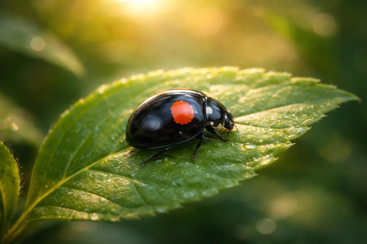 explorez la signification et les croyances fascinantes autour de la coccinelle noire à points rouges, un symbole mystérieux et porteur de messages surprenants.