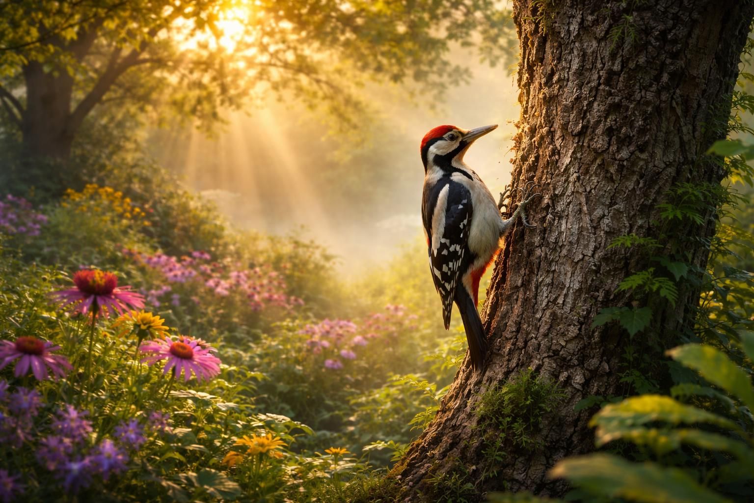 explorez la signification spirituelle de l'oiseau pivert dans votre jardin et découvrez comment sa présence peut influencer positivement votre vie et votre bien-être.